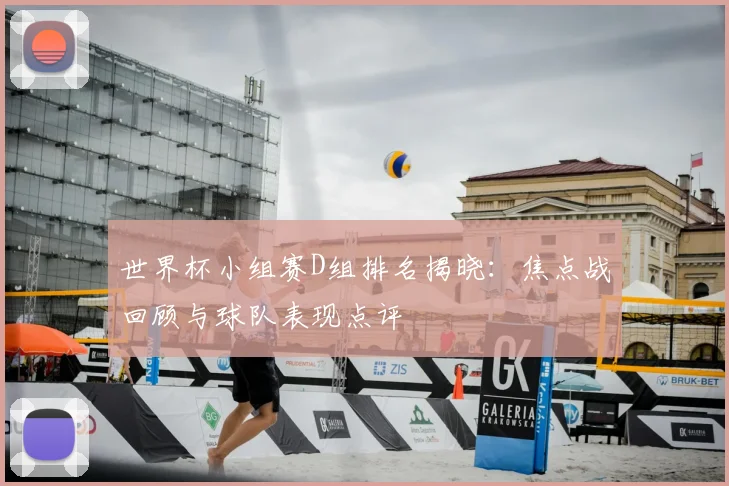 世界杯小组赛D组排名揭晓：焦点战回顾与球队表现点评